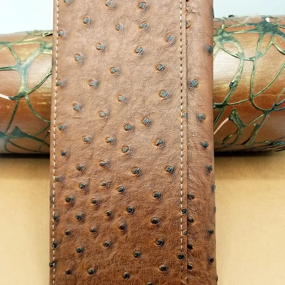 Longhorn Cowboy Western WALLET BifoldBrown7 x 3.5 inches Ostrichte…